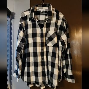 Time and Tru Plaid Flannel Shirt